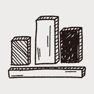 bussiness chart doodle drawing N14