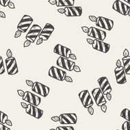 candle doodle seamless pattern background N3