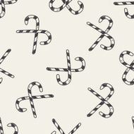 candy cane doodle seamless pattern background N2