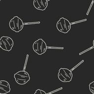 candy doodle seamless pattern background N16