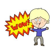 cartoon amazed man N10