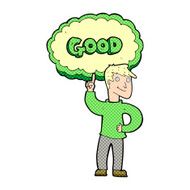 cartoon man doing good N6