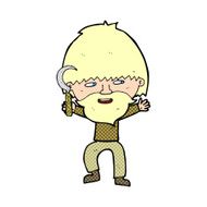 cartoon peasant with sycle N3