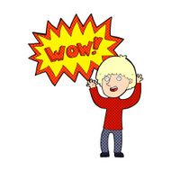 cartoon amazed man N11