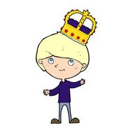 cartoon person wearing crown N39