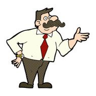 cartoon mustache man N4