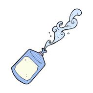 cartoon squirting water bottle N3
