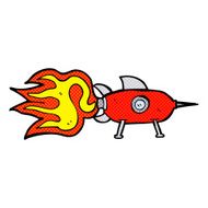 Cartoon Space Rocket N9
