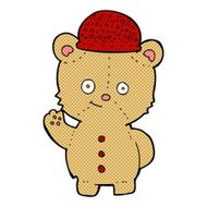 cartoon bear in hat N50