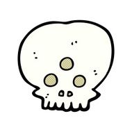 cartoon mystic skull N3