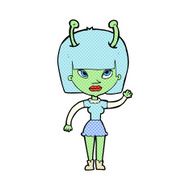 cartoon alien woman N23