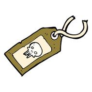 skull luggage tag N3