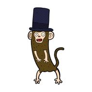 cartoon monkey in top hat N5