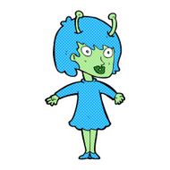 cartoon alien woman N27