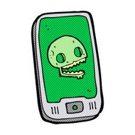cartoon virus on mobile phone N3