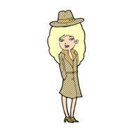 Cartoon Female Spy N5