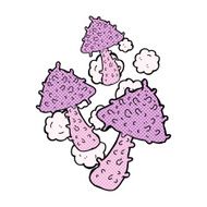 cartoon weird mushrooms N3