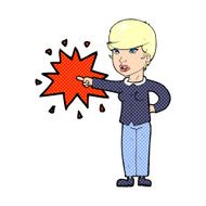 cartoon woman accusing N8