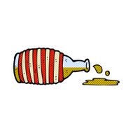cartoon old rum bottle N3