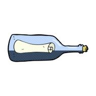 message in a bottle cartoon N8