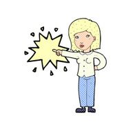 cartoon woman accusing N9