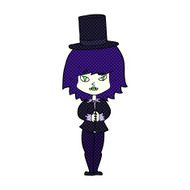 cartoon halloween vampire girl N24