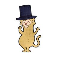 cartoon monkey wearing top hat N5