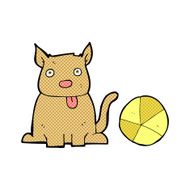 cartoon dog and ball N2