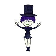 cartoon halloween vampire girl N25