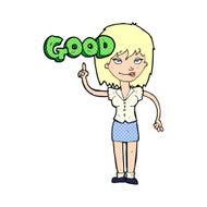 cartoon woman doing good N3