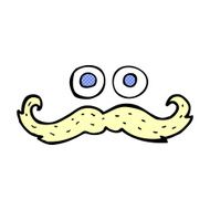cartoon eyes and mustache N3