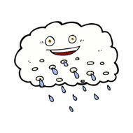 cartoon happy raincloud N3