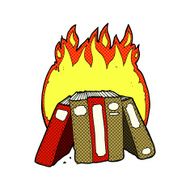 cartoon burning books N5