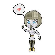 cartoon robot woman N6