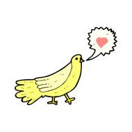 cartoon love bird N3