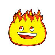 cartoon happy fire N3