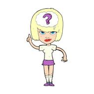 cartoon woman thinking N3