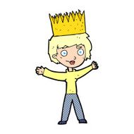 cartoon person wearing crown N41