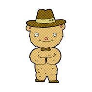 cartoon bear in hat N56