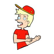 cartoon shocked man N5