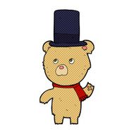 cartoon bear in hat N60