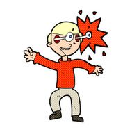cartoon amazed man N13