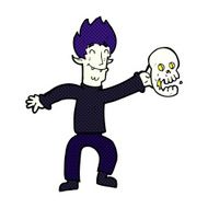 cartoon spooky vampire N22