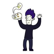 cartoon spooky vampire N23