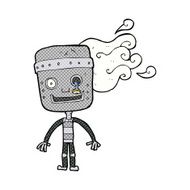 cartoon old robot N3