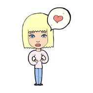 cartoon woman in love N68