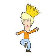 cartoon man wearing paper crown N3
