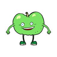 cartoon happy apple character N2