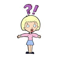 cartoon surprised woman N5