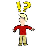 cartoon confused man N15